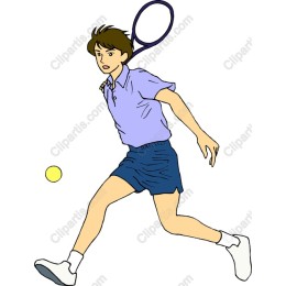 Energetic Tennis Player