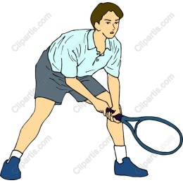 Dynamic Young Tennis Player