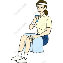 Athletic Woman Taking a Break