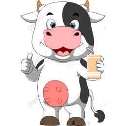 Cartoon Cow Character