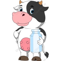 Charming Cartoon Cow