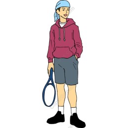 Youthful Tennis Player