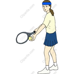 Dynamic Female Tennis Player