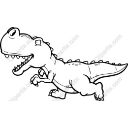 Playful Cartoon Dinosaur
