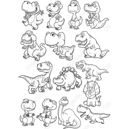 Dinosaur Clipart Collection - Whimsical