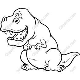 Adorable T-Rex Cartoon