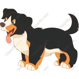 Playful Cartoon Dog