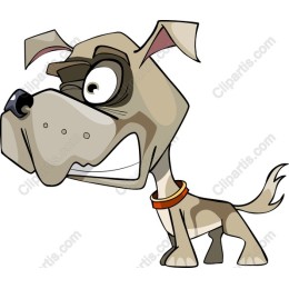 Playful Cartoon Dog