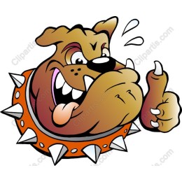 Cartoon Bulldog Character
