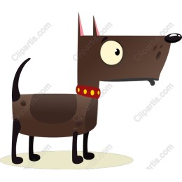 Cheerful Cartoon Dog