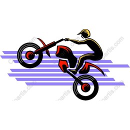 Dynamic Motorcycle Stunt Rider