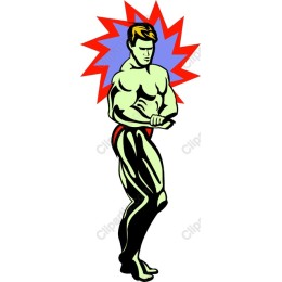 Powerful Retro Muscleman