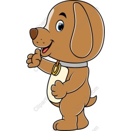 Playful Cartoon Dog