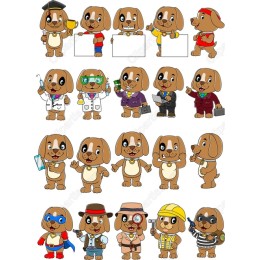 Playful Cartoon Dog Bundle