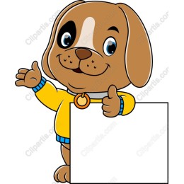 Cheerful Cartoon Puppy