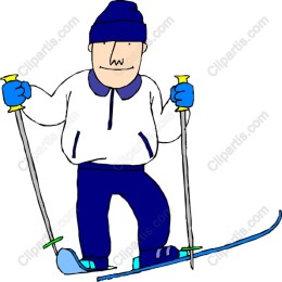 Cheerful Skier