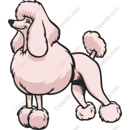 Charming Pink Poodle
