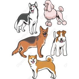  Dog Bundle - Cliparts