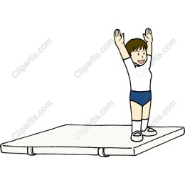 Cheerful Young Gymnast