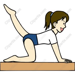 Playful Gymnast in