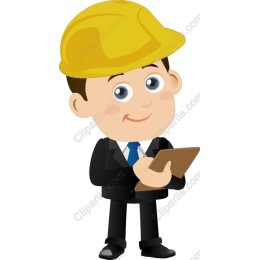 Cartoon Construction Manager