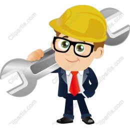 Cheerful Handyman with Wrench