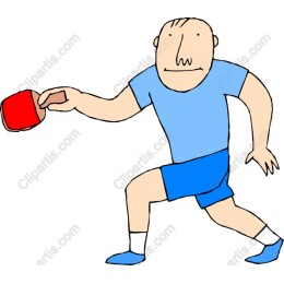 Vibrant Table Tennis Player