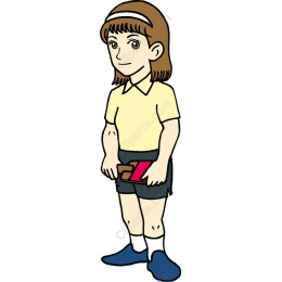 Whimsical Young Girl with Book