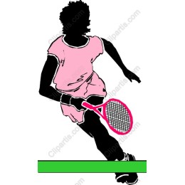 Tennis Player in Action