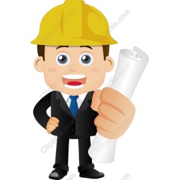 Construction Worker Cartoon Character