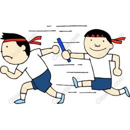 Energetic Cartoon Relay Race