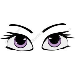 Expressive Purple Eyes