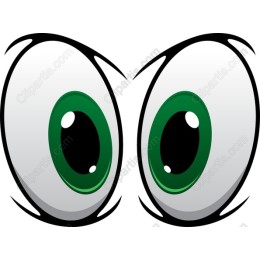Cartoon Green Eyes
