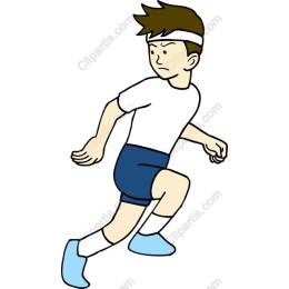 Athletic Boy Running