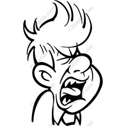 Dramatic Cartoon Character
