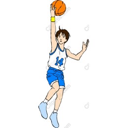 Dynamic Young Basketball Player