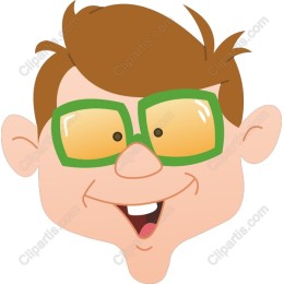 Cheerful Young Boy with Green Glasses