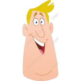 Cheerful Cartoon Character