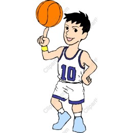 Animated Young Basketball Player