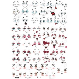Expressive Faces Collection - 80+ Emotive Cliparts