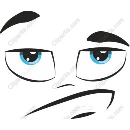 Quirky Blue-Eyed Character