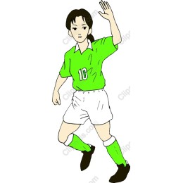 Vibrant Female Soccer Player