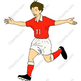 Dynamic Soccer Player Celebration