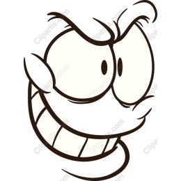 Mischievous Grinning Cartoon Character