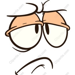 Cartoon Confused Face