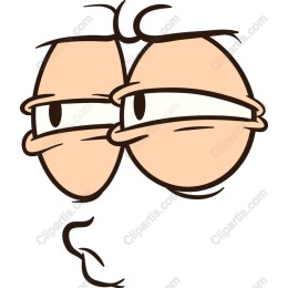Cartoonish Skeptical Eyes