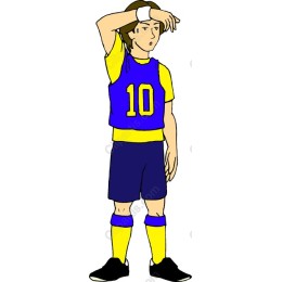Vibrant Soccer Player