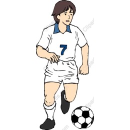 Dynamic Young Soccer Player