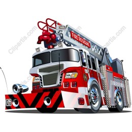 Vibrant Fire Truck