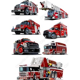 Fire Truck and Rescue Vehicle Set